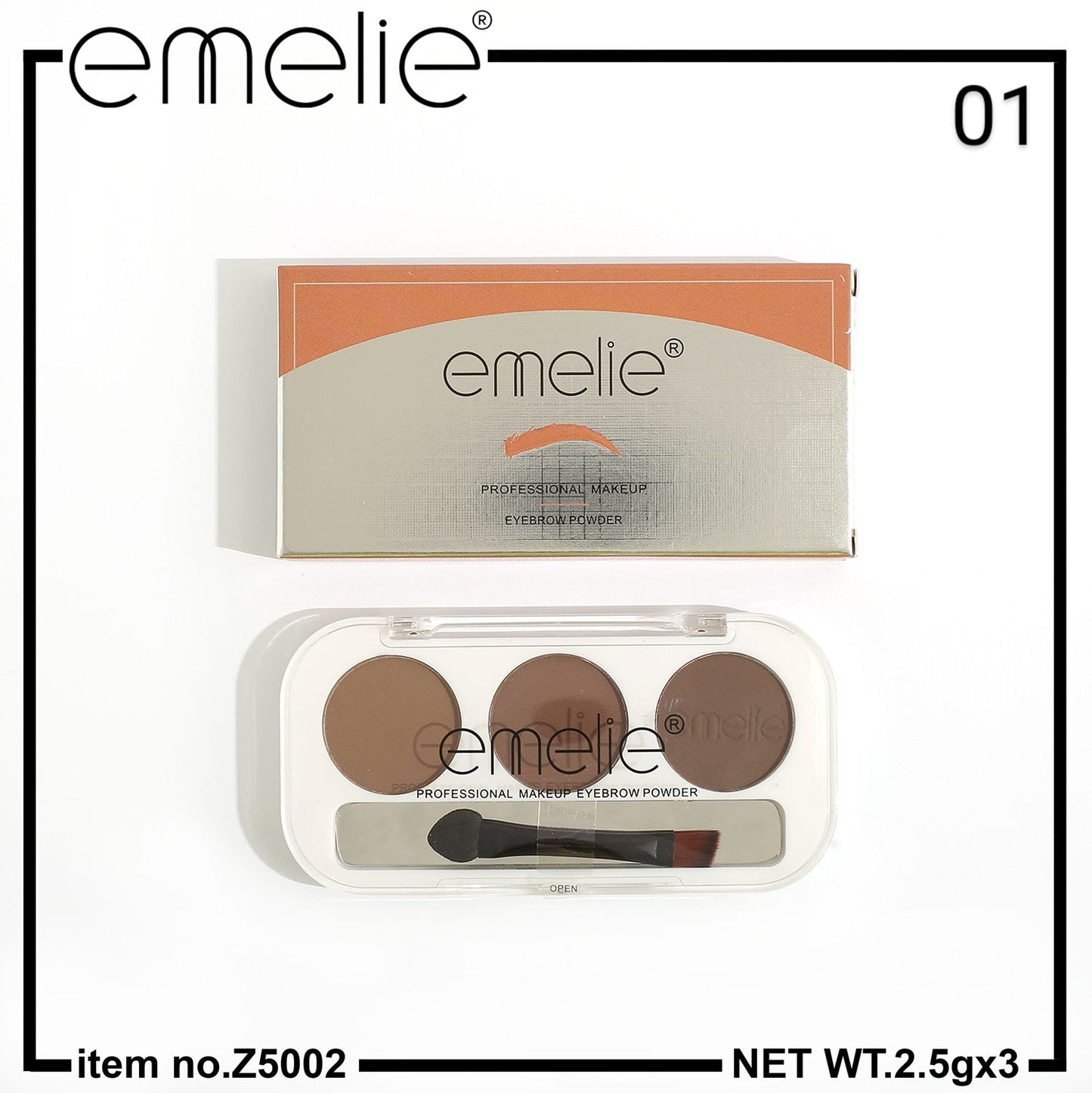 Emelie Professional Eyebrow Powder