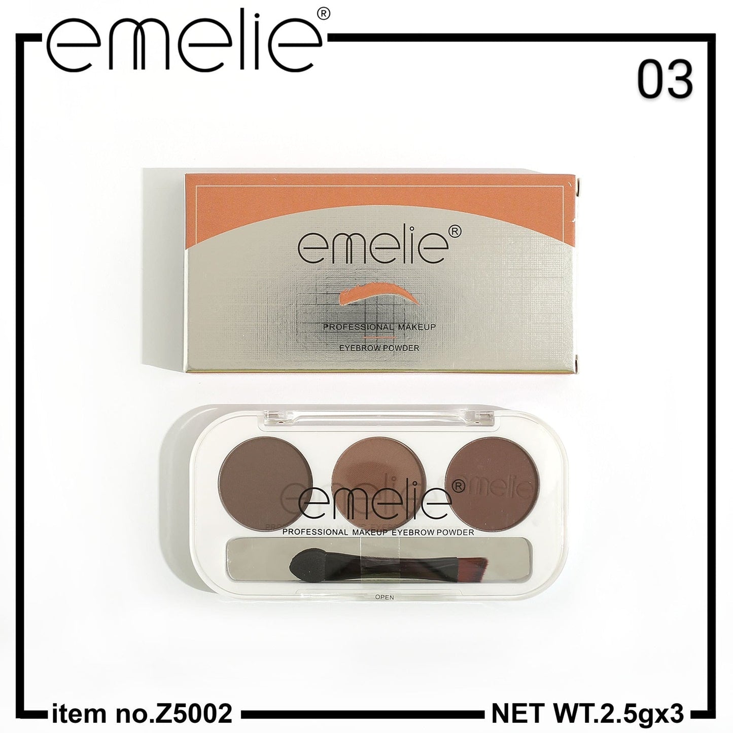 Emelie Professional Eyebrow Powder
