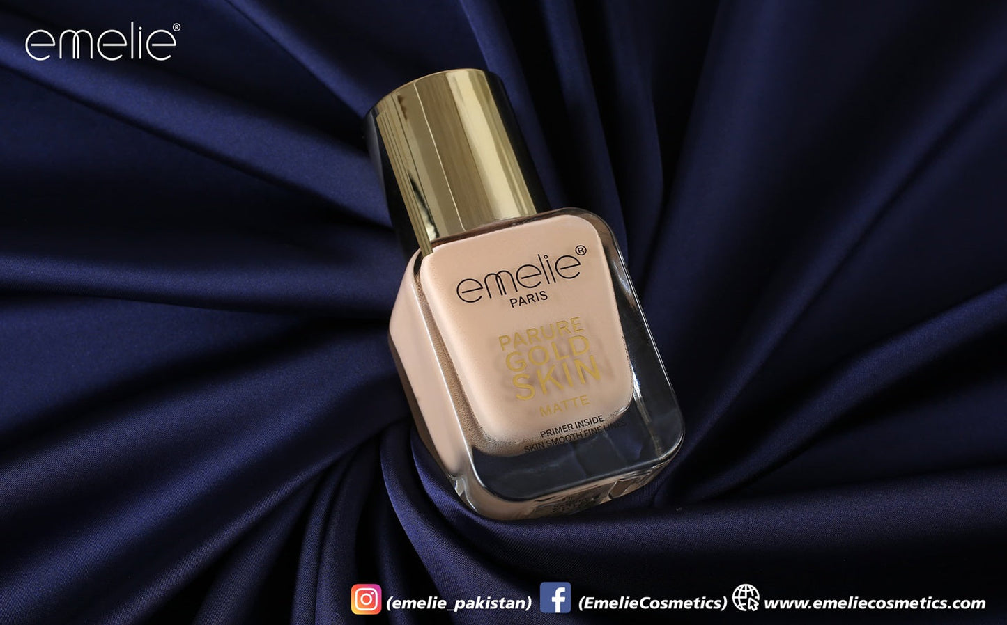 Emelie Parure Gold Skin Matte Foundation - 40ml