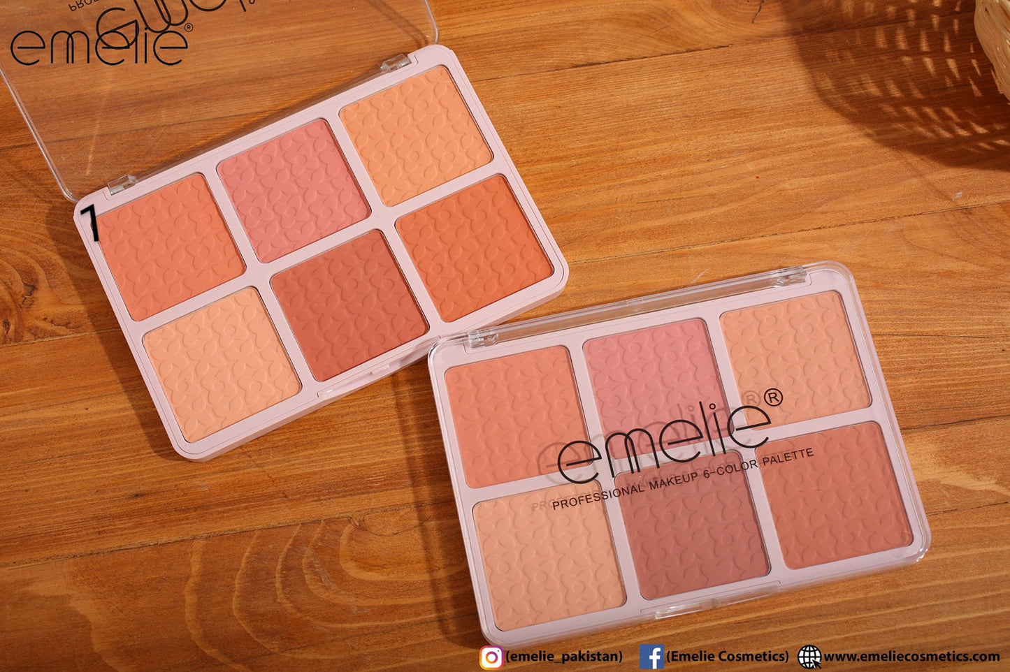 Emelie Matte Blusher 6 Color Pallete