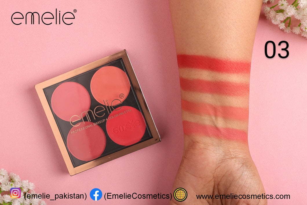 Emelie Professional Makeup 4 Color Palette