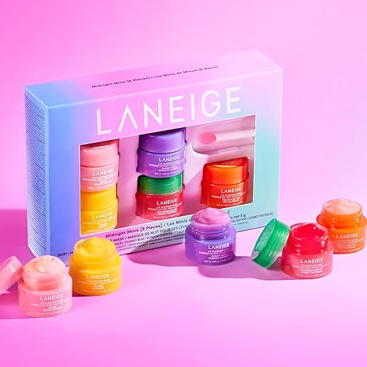 LANEIGE Midnight Minis – Lip Sleeping Mask Set with Vitamin C