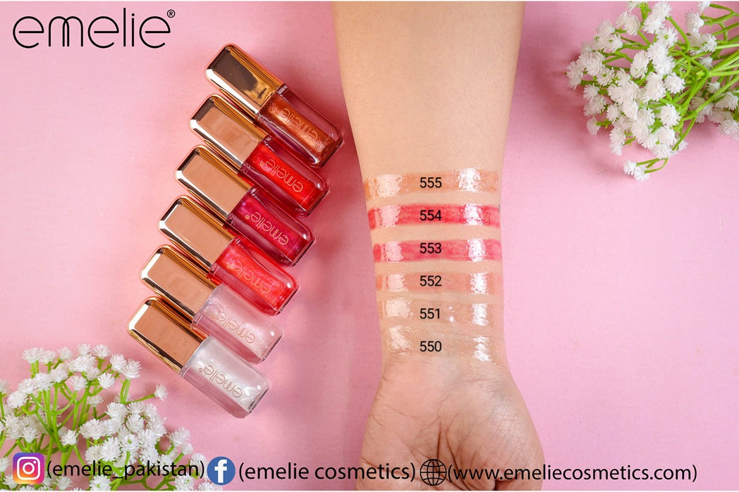 Emelie Sparkling Mirror Lip Gloss - 1pc
