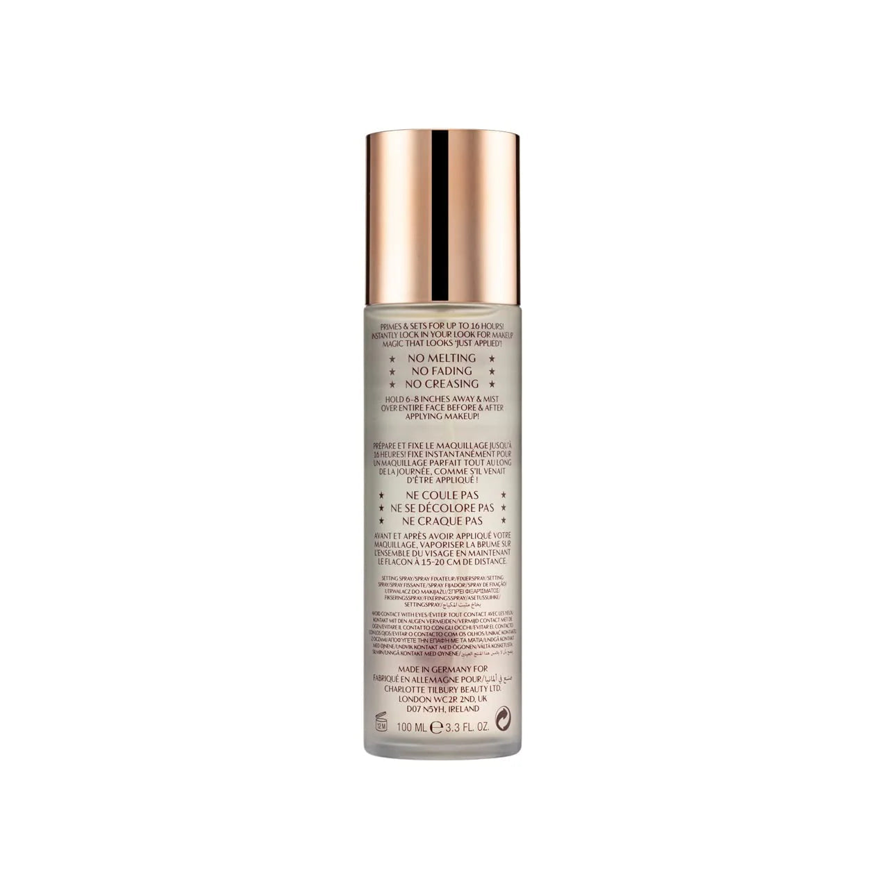 Charlotte Tilbury Airbrush Flawless Setting Spray โ Long-Lasting Makeup Fix (100ml)