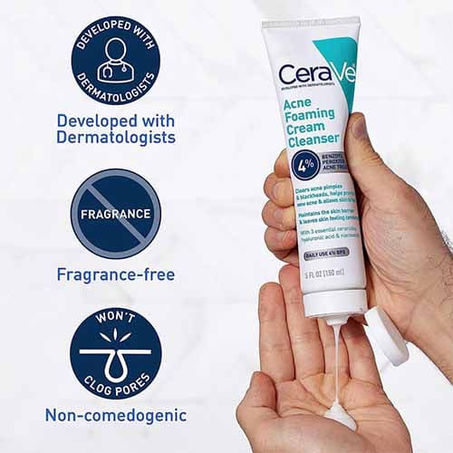 CeraVe Acne Foaming Cream Cleanser – 150ml