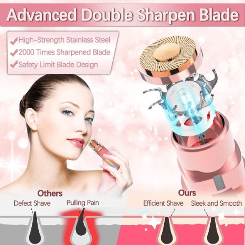 2-in-1 Electric Eyebrow Trimmer & Facial Hair Shaver