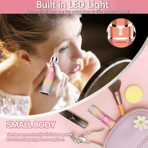 2-in-1 Electric Eyebrow Trimmer & Facial Hair Shaver