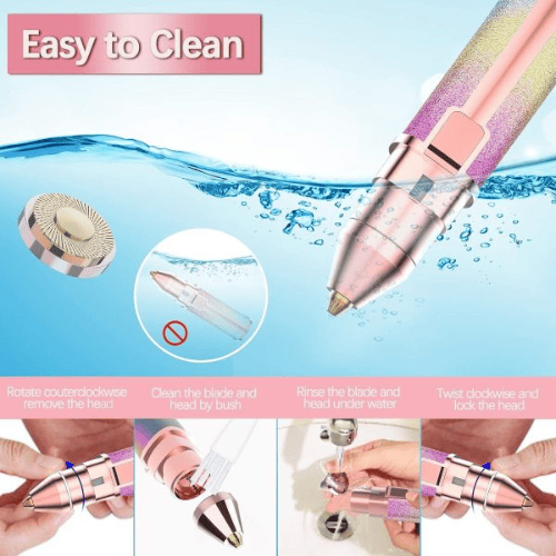 2-in-1 Electric Eyebrow Trimmer & Facial Hair Shaver