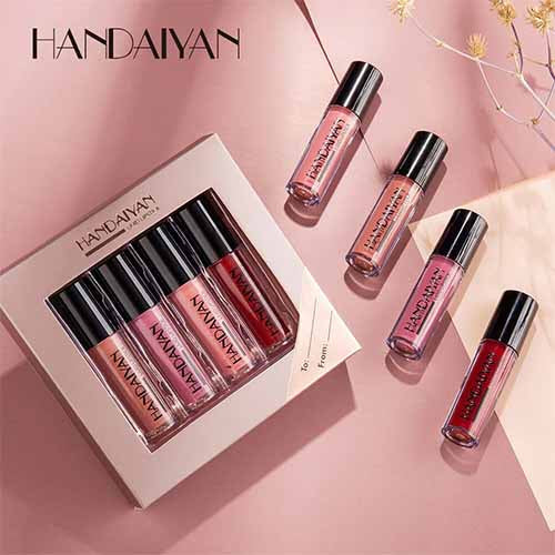 Handaiyan Matt Magic: 4-Color Lip Gloss Set