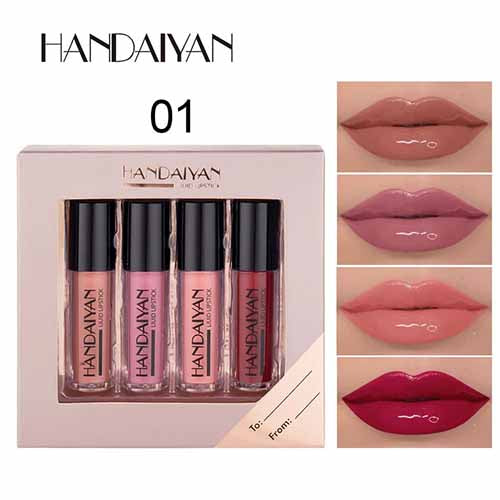 Handaiyan Matt Magic: 4-Color Lip Gloss Set