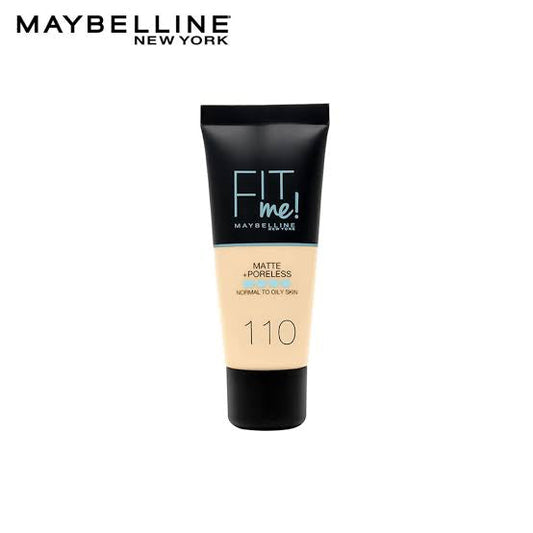 Maybelline - Fit Me Liquid Foundation Matte & Poreless (110 Porcelain) 30ml