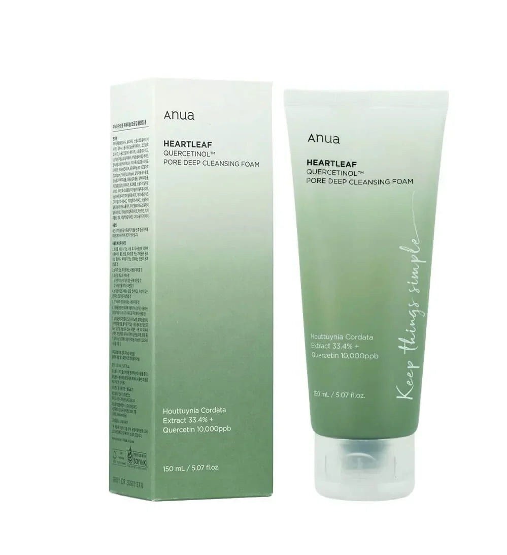 ANUA HEARTLEAF QUERCETINOL PORE DEEP CLEANSING FOAM 150ml - KOREA