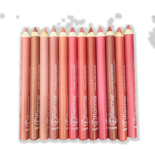 Flormar Matte Lipstick Pencil (Pack of 12)