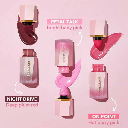 Sheglam Liquid Blush Pack of 3 (5.2ml each) - On Point, Night Drive, Petal Talk