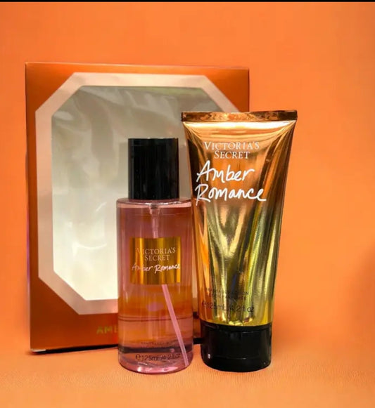 VICTORIA SECRET Amber Romance Body Lotion & Mist Set