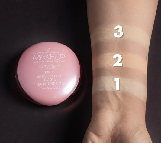 Emelie SPF 35 Perfect Natural UV Oil-Free Foundation Two Way Cake
