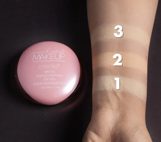 Emelie SPF 35 Perfect Natural UV Oil-Free Foundation Two Way Cake