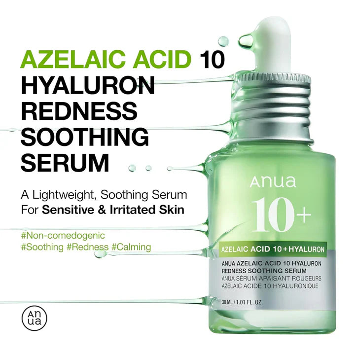 Anua Azelaic Acid 10 Hyaluron Redness Soothing Serum – 30ml | korea