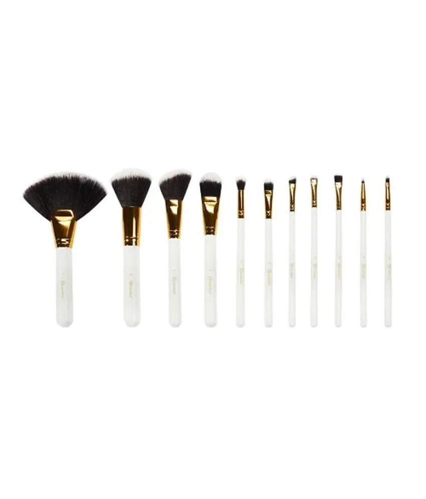 BH Cosmetics Dot Collection Brush Set – 11 Pcs White
