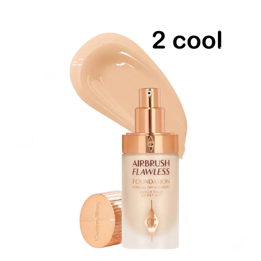 Charlotte Tilbury Airbrush Flawless Foundation – Full Coverage, Long-Lasting - Shade (2-Cool)