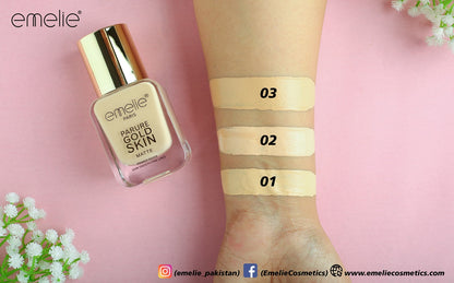 Emelie Parure Gold Skin Matte Foundation - 40ml