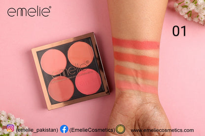 Emelie Professional Makeup 4 Color Palette