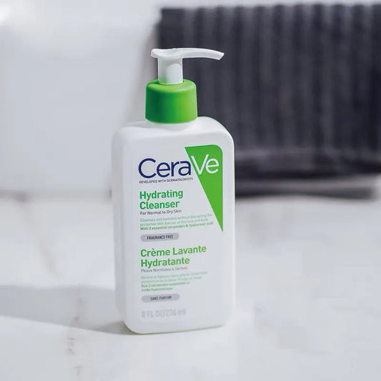 CeraVe Hydrating Facial Cleanser - Gentle, Non-Stripping Formula for Normal to Dry Skin