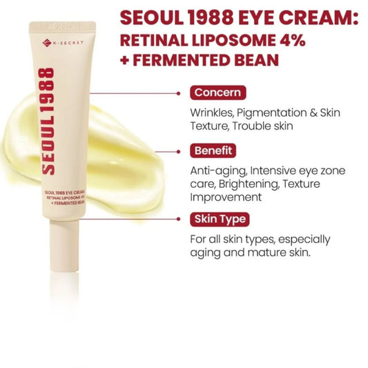 K-Secret Seoul 1988 Eye Cream Retinal Liposome 4% + Fermented Bean