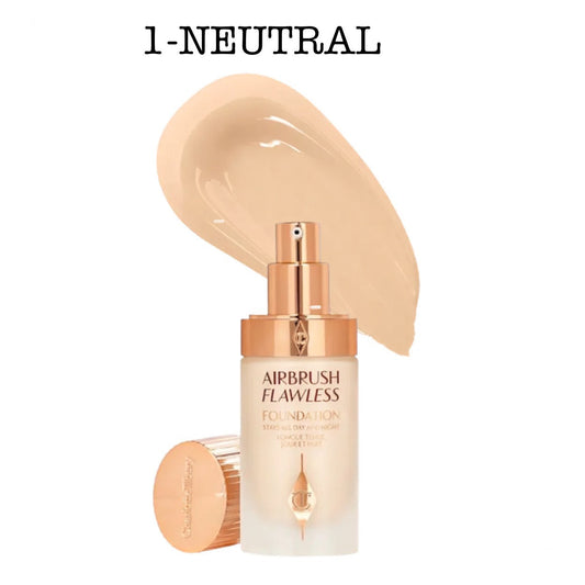 Charlotte Tilbury Airbrush Flawless Foundation – Full Coverage, Long-Lasting - Shade (1-Neutral)