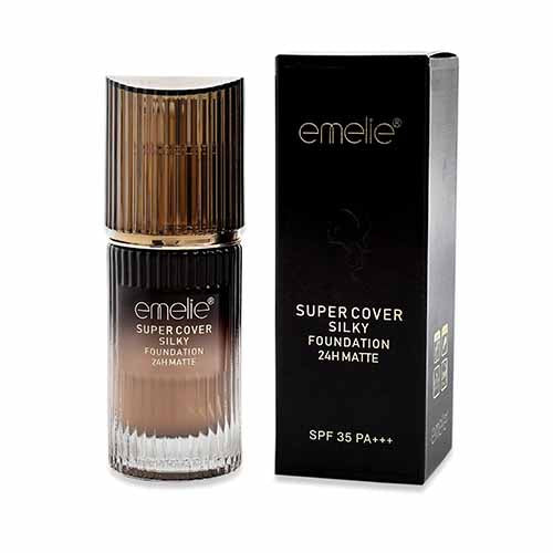 Emelie Super Cover Silky Foundation 24H Matte - 40ml