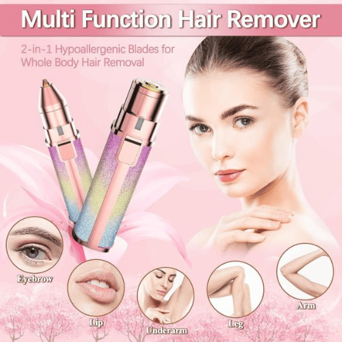 2-in-1 Electric Eyebrow Trimmer & Facial Hair Shaver