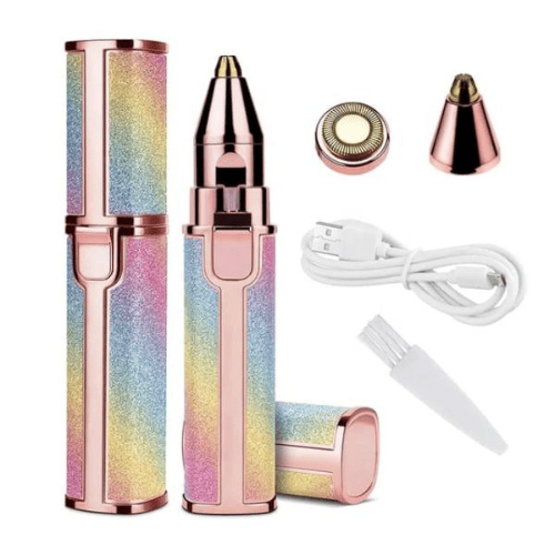2-in-1 Electric Eyebrow Trimmer & Facial Hair Shaver
