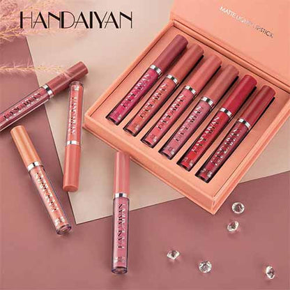 HANDAIYAN MATTE LIP GLOSS KIT - 06 COLOR -(ORIGIONAL)