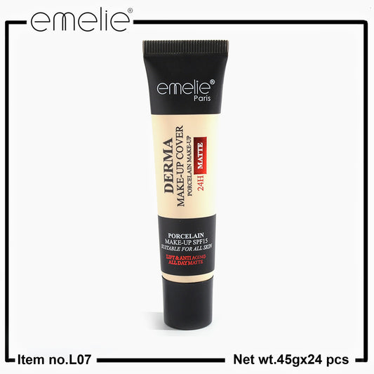 Emelie Derma Make-Up Cover Matte Foundation Tube - 45g