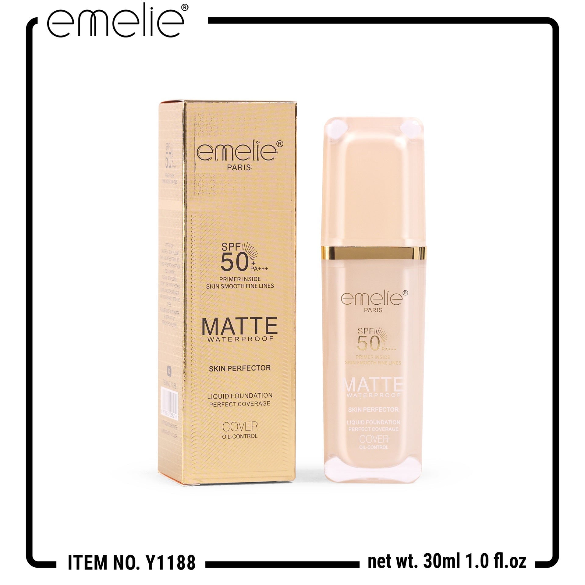 Emelie spf50 Foundation with primer