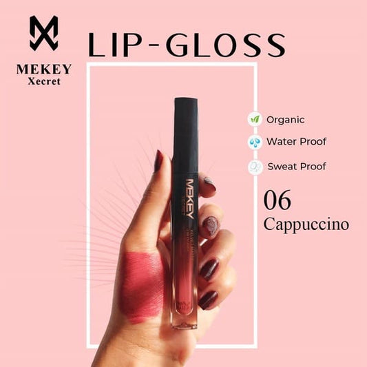 Mekeyxecret Velvet Matte Lip Gloss: 12 Shades for Luxe Lips – Shade # 6 Cappuccino