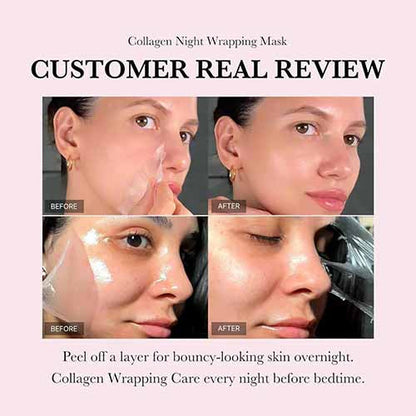 Medicube Collagen night wrapping mask customer reviews