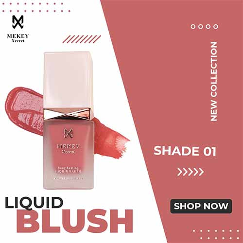 Mekeyxecret Liquid Blush: 4 Shades for Rosy Glow - Natural, Long-Lasting, Variety - Shade # 1
