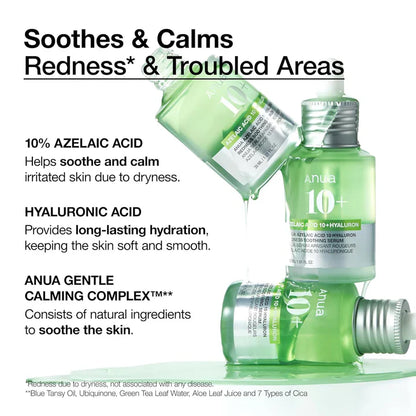 Anua Azelaic Acid 10 Hyaluron Redness Soothing Serum – 30ml | korea