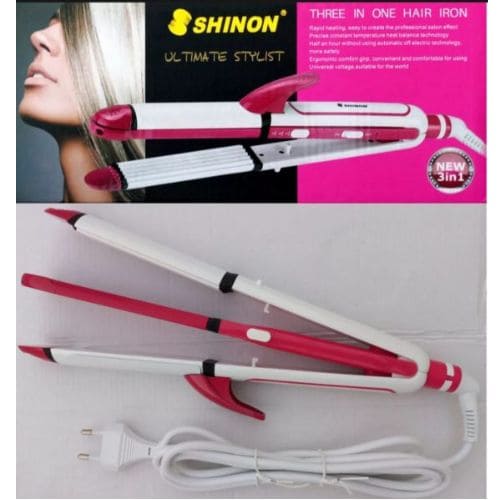 Shinon 3-in-1 Hair Straightener & Curler – Ceramic Hair Styler
