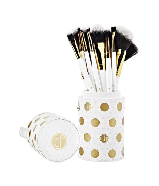 BH Cosmetics Dot Collection Brush Set – 11 Pcs White